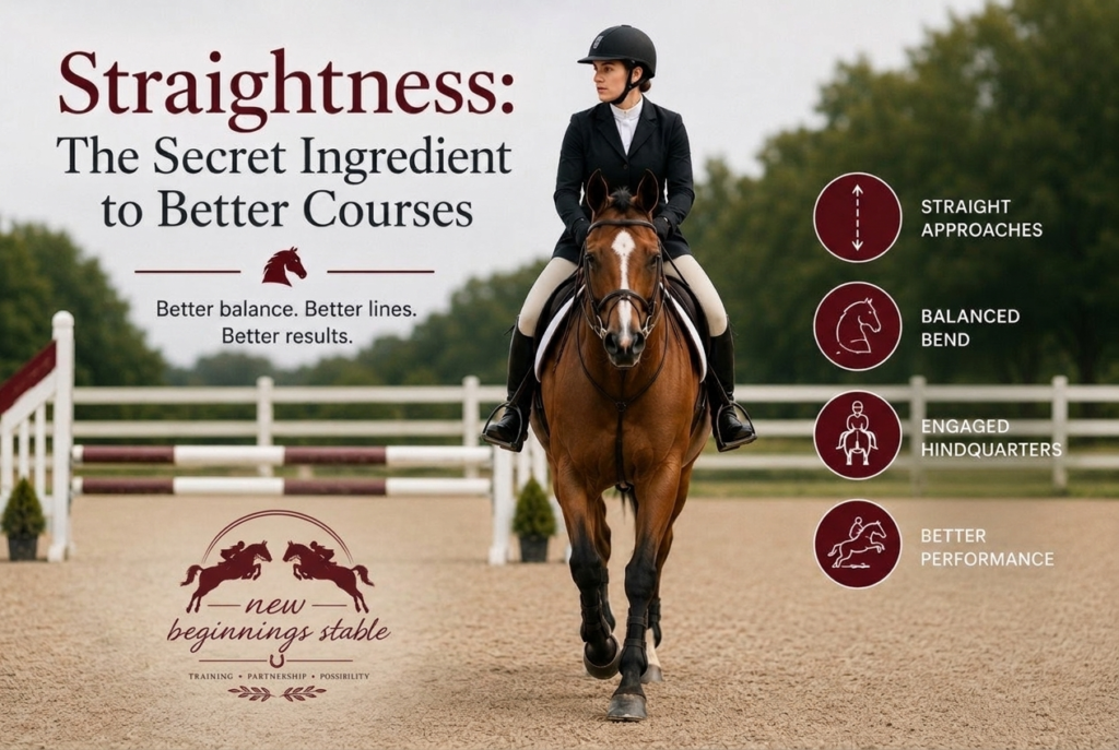Straightness is one of the most overlooked fundamentals in Hunter/Jumper riding. Learn how proper alignment, balance, and riding lines can create smoother approaches, better distances, and more confident jumping rounds.